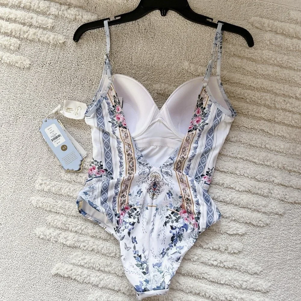 Camilla Multicolor Jewel-Embellished One Piece Swimsuit - Picture 7 of 10